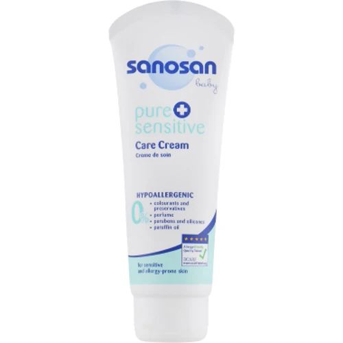 Sanosan Pure & Sensitive Care Cream Детский гипоаллергенный крем для лица и тела 100 ml
