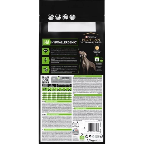 Сухой корм Pro Plan Veterinary Diets HA Hypoallergenic для щенков и взрослых собак 1.3 кг (7613039278512) фото 9