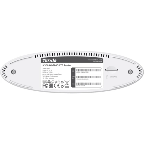Маршрутизатор Wi-Fi Tenda 4G03: Кількість LAN портів 1