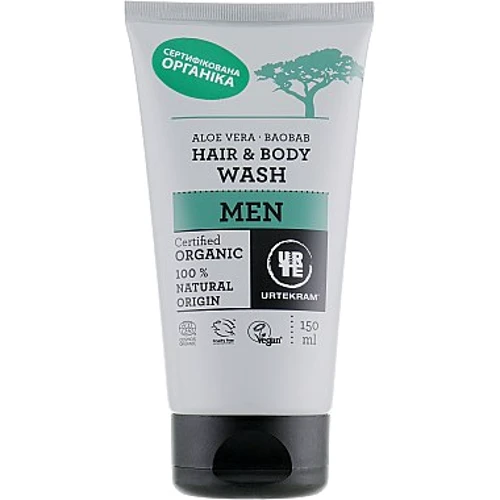 Urtekram Aloe Vera Baobab Hair & Body Wash 150 ml Органічний шампунь для волосся і тіла Баобаб і Алое віра
