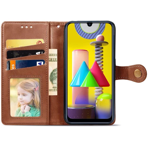 Аксессуар для смартфона Mobile Case Getman Gallant Brown for Samsung M315 Galaxy M31: Тип чехол-книжка