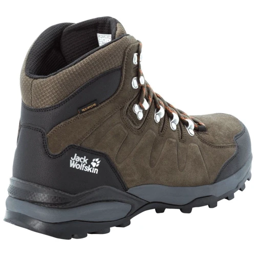Ботинки Jack Wolfskin Refugio Texapore Mid M 4049841-4287 41 хаки натуральная замша зимние фото 3