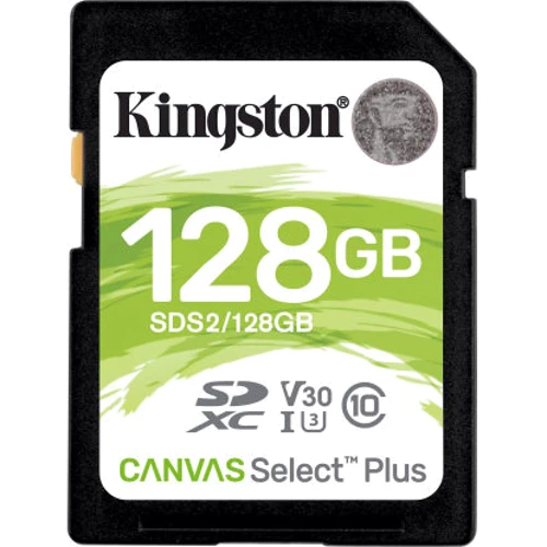 Карта пам'яті Kingston 128GB SDXC Class 10 UHS-I U3 V30 Canvas Select Plus (SDS2/128GB)