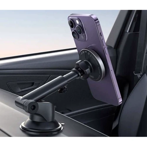 Держатель XO Car Holder CX017 Wireless Charger 15W Black for iPhone 16 I 15 I 14 I 13 I 12 series фото 7
