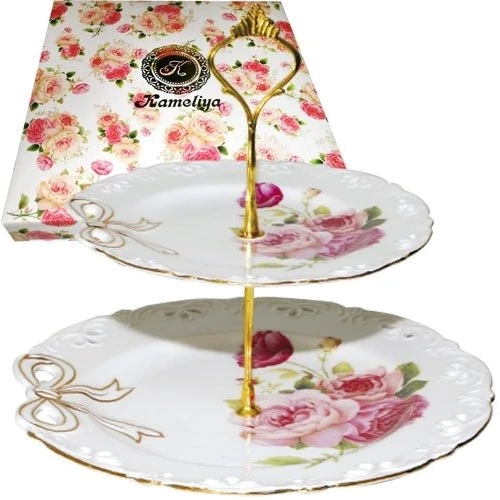 Блюдо S&T Бант двоярусне 23 см (308400)