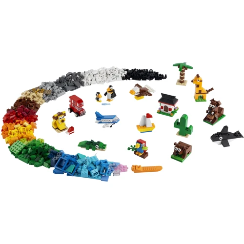 Конструктор LEGO Classic Вокруг света (11015): Количество деталей, шт. 950
