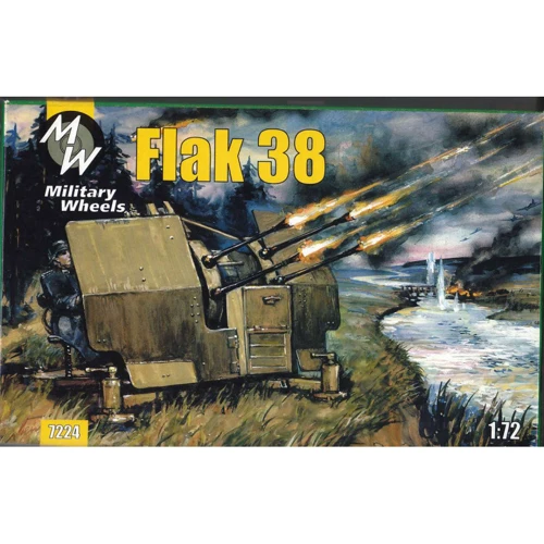 Модель Military Wheels Німецька 10. 5 cm зенітна гармата FlaK 38 (MW7224)