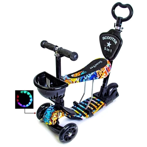 Самокат Scooter 5in1. Graffiti (багатофункціональний)