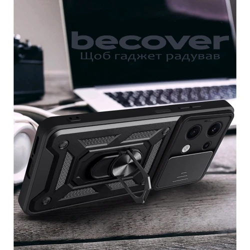 Чехол для телефонов BeCover Military Black for Xiaomi Redmi Note 13 5G (711030): Тип накладка на заднюю часть