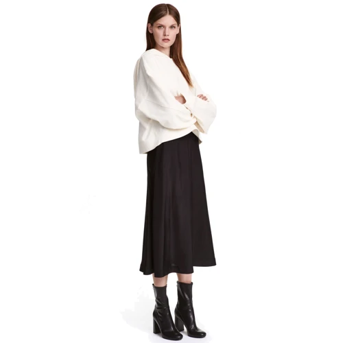 Спідниця H & M 4229934 40 чорна кльош подовжена міді