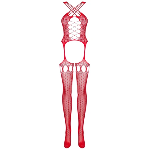 Бодистокинг Obsessive Bodystocking G313 red S/M/L