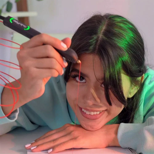 3D-ручка 3Doodler Start Flow для профессионального пользования - синяя 8 стержней, аксессуары (FLOW-INTL) фото 8