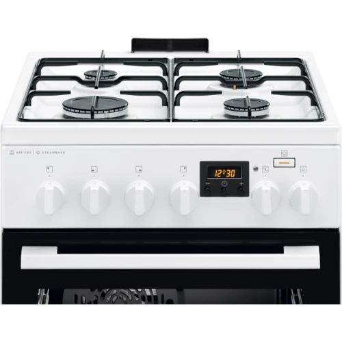 Плита комбинированная Electrolux LKK560232W: Тип варочной поверхности газовая