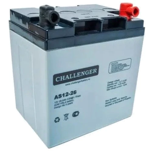 Аккумулятор Challenger AS12-26 (AGM,12В, 26Ач): Тип AGM