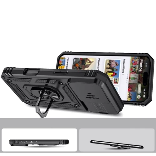 Чохол для iPhone BeCover Military Black для iPhone 16 Pro Max (712156): Матеріали Силикон