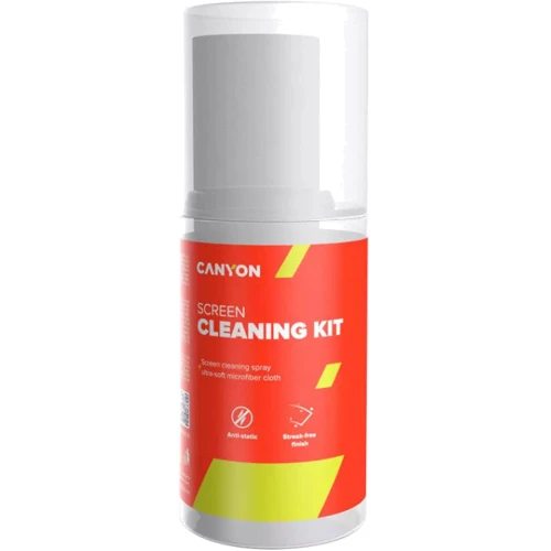 Canyon Screen Cleaning Spray 200ml + 18x18cm microfiber (Kit) (CNE-CCL31-H)