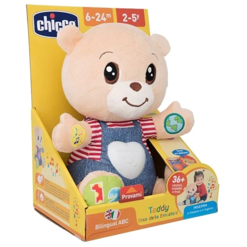 Мягкая развивающая игрушка Chicco Мишка Тедди (двуязычная) (07947.00.18) фото 11
