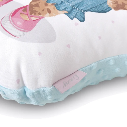 Подушка Ceba baby Cuddie Fluffy Puffy Lizzy блакитна для дівчаток (W-852-132-685): Матеріал чохла полиэстер