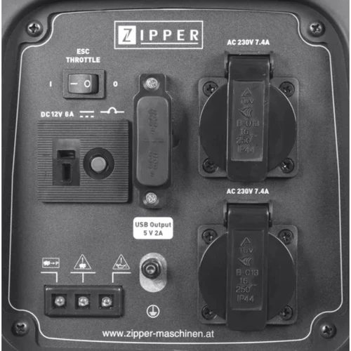 Бензиновый генератор Zipper ZI-STE2000IV: Тип электростанции бензиновый