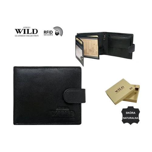 Мужское портмоне Always Wild черное (N992L-SCR/3155 Black): Страна производитель Польша