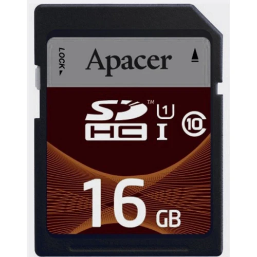 Карта пам'яті Apacer 16GB SDHC Class 10 UHS-I U1 (AP16GSDHC10U1-R)