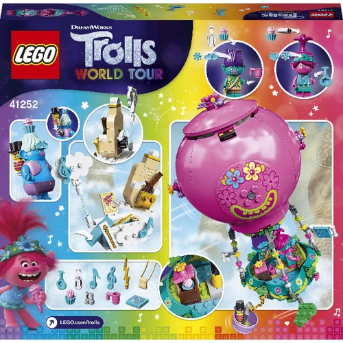 LEGO Trolls Подорож Трояндочки на повітряній кулі (41252): Серія Trolls world tour