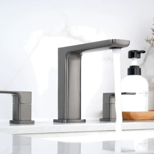 Смеситель для раковины Lefton Widespread 2-handle Bathroom Faucet with Temperature Display-BFWS2402 Grey: Вид монтажа Врезной