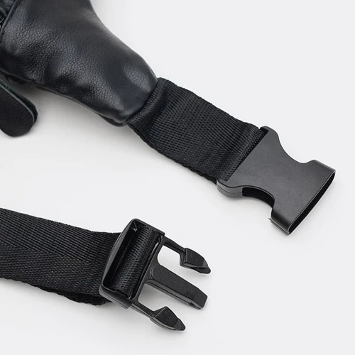 Мужская поясная сумка Keizer черная (K18889a-black): Фактура Матовая, Гладкая