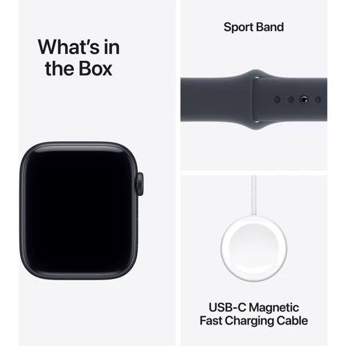 Apple Watch SE 3 GPS + Cellular 40mm Midnight Aluminium Case with Midnight Sport Band - M/L (MEPC4)