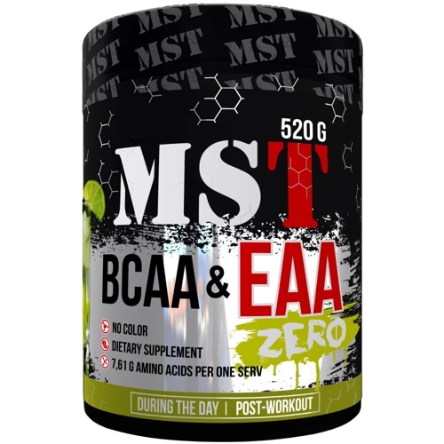 Аминокислота для спорта MST BCAA EAA Zero 520 g /40 servings/ Mango Passion Fruit