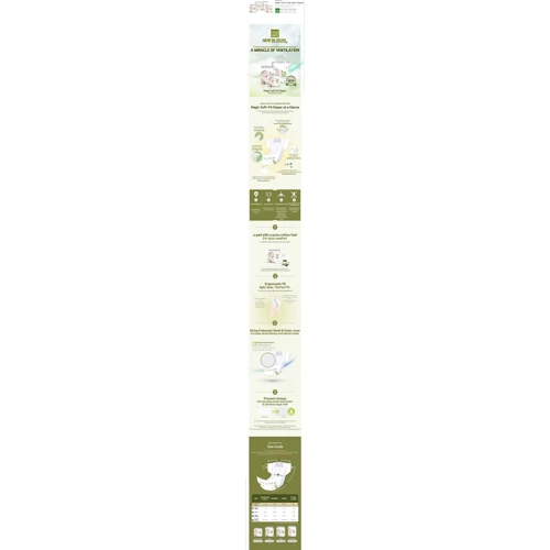 Підгузки дитячі Nature Love Mere MAGIC SOFT FIT BAND, розмір L: Тип Підгузки