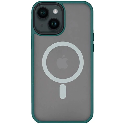 Чехол для iPhone Mobile Case TPU+PC Metal Buttons with MagSafe Green for iPhone 14