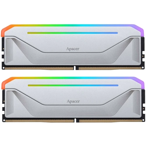Apacer 32 GB (2x16GB) DDR5 5200 MHz Nox RGB Silver (AH5U32G52C522NWAA-2) UA