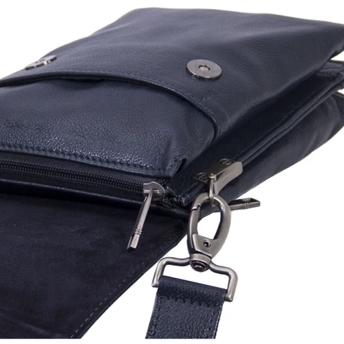 Мужская сумка планшет Borsa Leather синяя (104260-blue): Тип Сумки