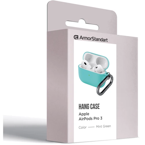 Чехол ArmorStandart Hang Case Mint Green for Apple AirPods Pro 3 (ARM88277)