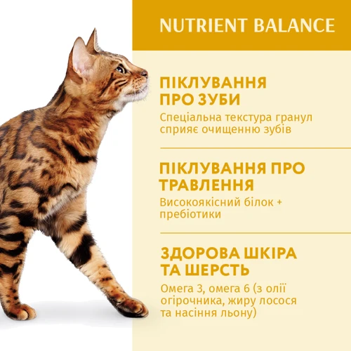 Сухой корм Optimeal Adult Cats для кошек со вкусом курицы 200+100 г 6x0.3 кг (4820215362559): Вес упаковки 1.8 кг