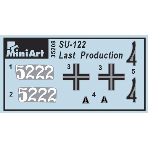 Сборная модель MiniArt САУ СУ-122 последних выпусков с полным интерьером (MA35208) фото 9