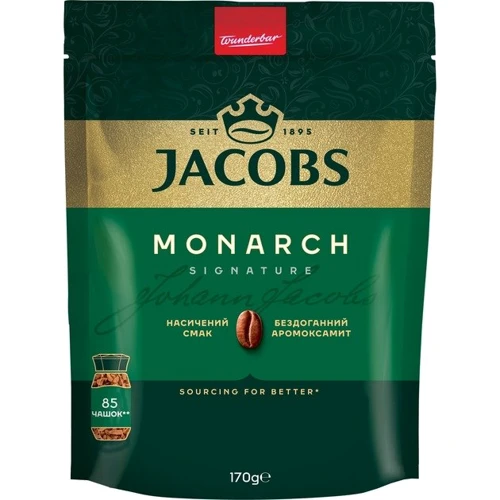 

Кофе растворимый Jacobs Monarch 170 г (4820206290953)