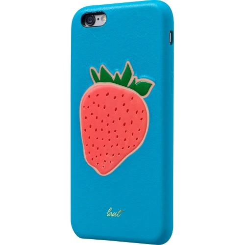 Чехол для iPhone LAUT KITSCH Blue Fraise (LAUT_IP6_KH_BL) for iPhone 6/6S: Материалы искусственная кожа