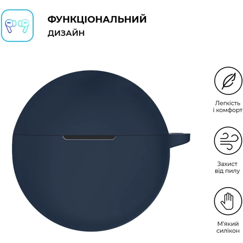 Чехол ArmorStandart Silicone Case Dark Blue (ARM79944) for Oppo Enco Air2i / Air3i: Тип Чехол