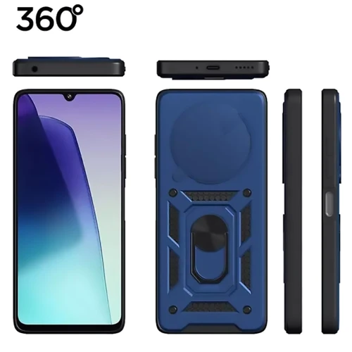 Чехол для телефонов BeCover Military Blue for Xiaomi Redmi Note 14 Pro 5G (713095): Материал TPU (термополиуретан) и пластик