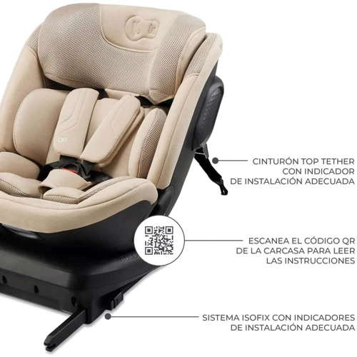 Автокресло Kinderkraft Xpedition 3 i-Size Beige (KCXPED03BEG0000) фото 11