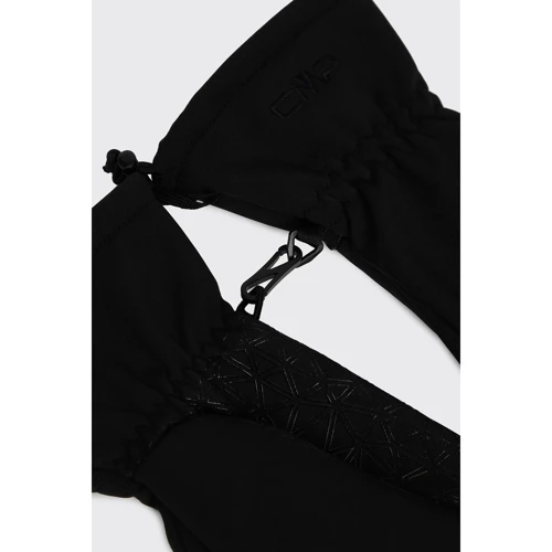 Детские перчатки CMP Kids Softshell Glove 5 nero черные (6524830J-U901): Размер 5