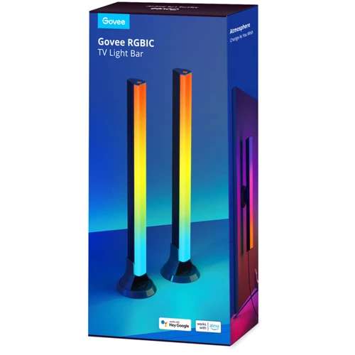 Набор подсветки Govee H6046 Flow Plus Light Bars, RGBIC, WI-FI/Bluetooth, черный (H6046311)