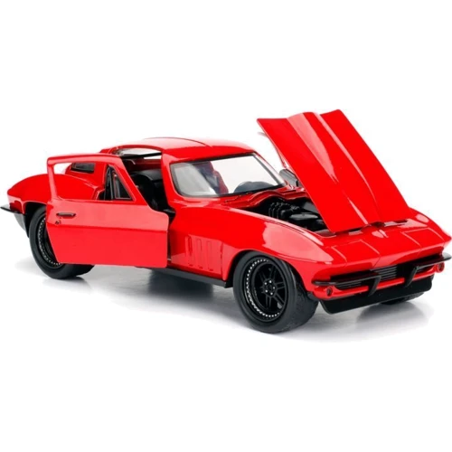 Машина металлическая Jada Форсаж Chevrolet Corvette 1966 Красная 1:24 (253203010) фото 7