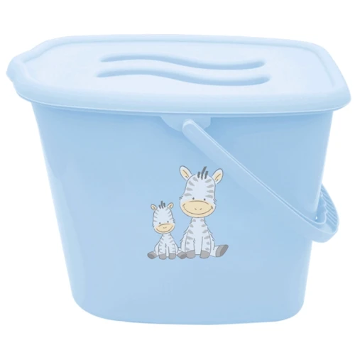 Відерце для памперсів Maltex Zebra blue блакитний (6906_35)