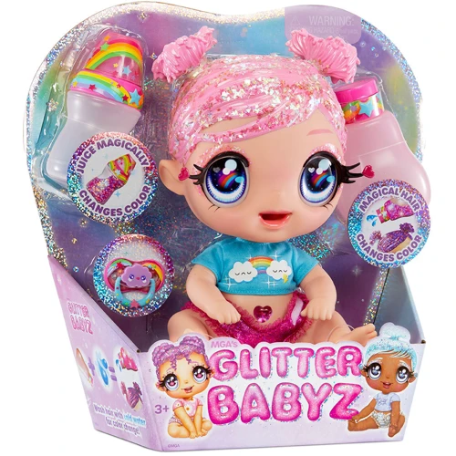 Ігровий набір з лялькою Glitter Babyz - Мрійниця: Особливості Меняет цвет