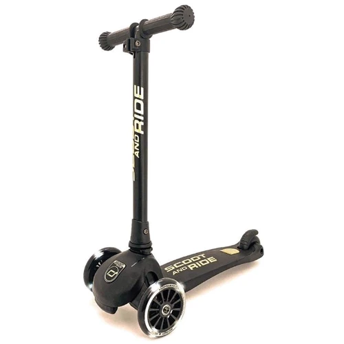 Самокат Scoot and Ride серії Highwaykick-3 з світяться колесами чорний, 3-6 років / 50кг (SR-96480)