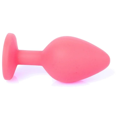 Анальная пробка с кристаллом Boss Series Exclusivity Jewellery Silicon Plug S