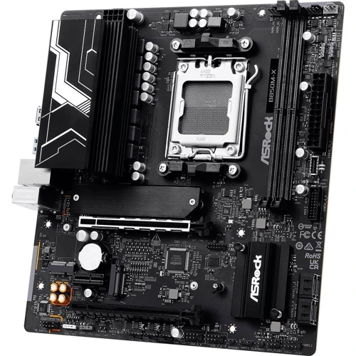 ASRock B850M-X UA: Разъемы на плате PCI Express x1, M.2, USB 3.2 Gen 1, USB 2.0, SATA 3.0, USB Type-C